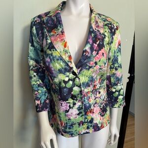 Tradition Vibrant Floral Women's Blazer
